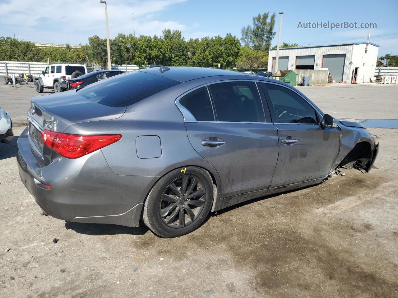 2016 Infiniti Q50 Premium Серый vin: JN1EV7AR2GM342388