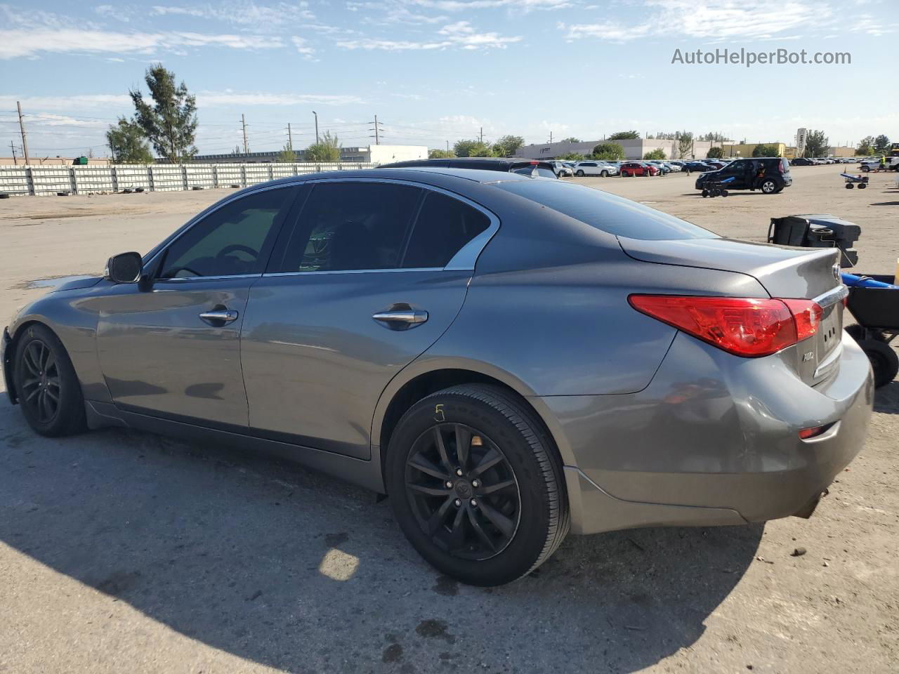 2016 Infiniti Q50 Premium Серый vin: JN1EV7AR2GM342388