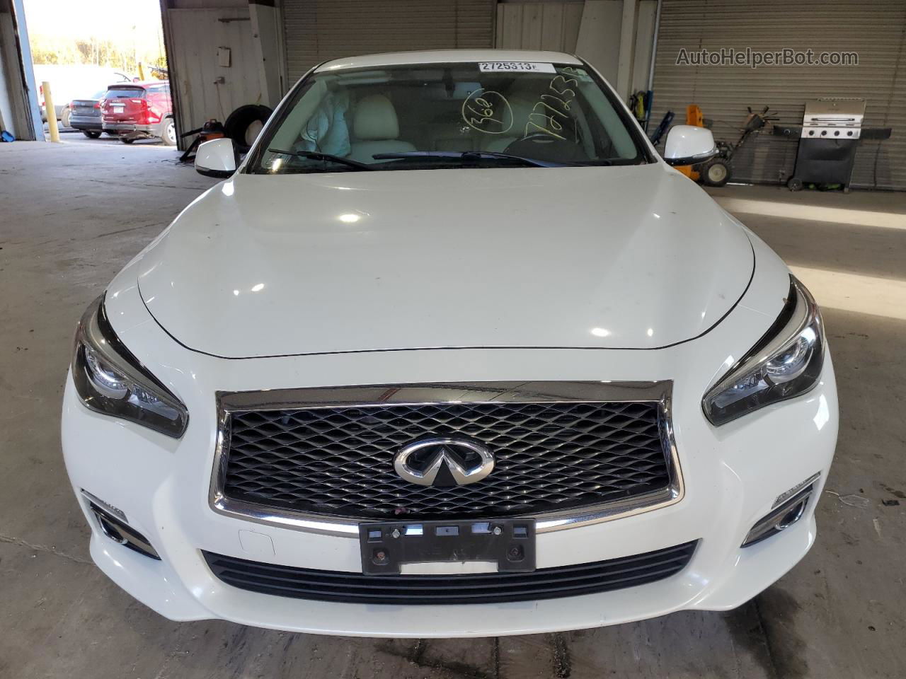 2016 Infiniti Q50 Premium White vin: JN1EV7AR2GM343749