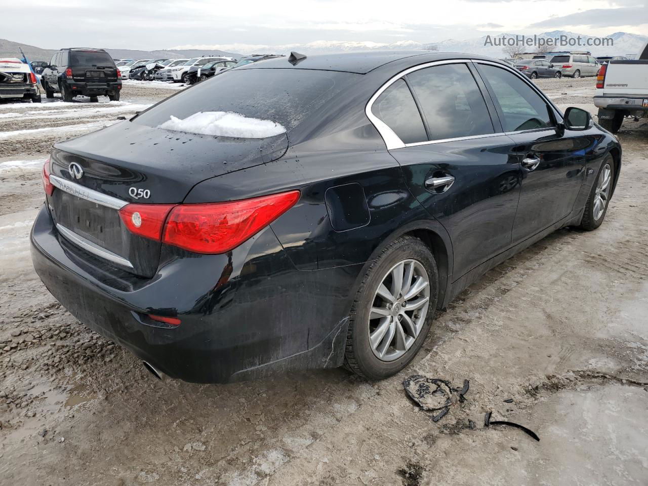 2016 Infiniti Q50 Premium Черный vin: JN1EV7AR2GM344495