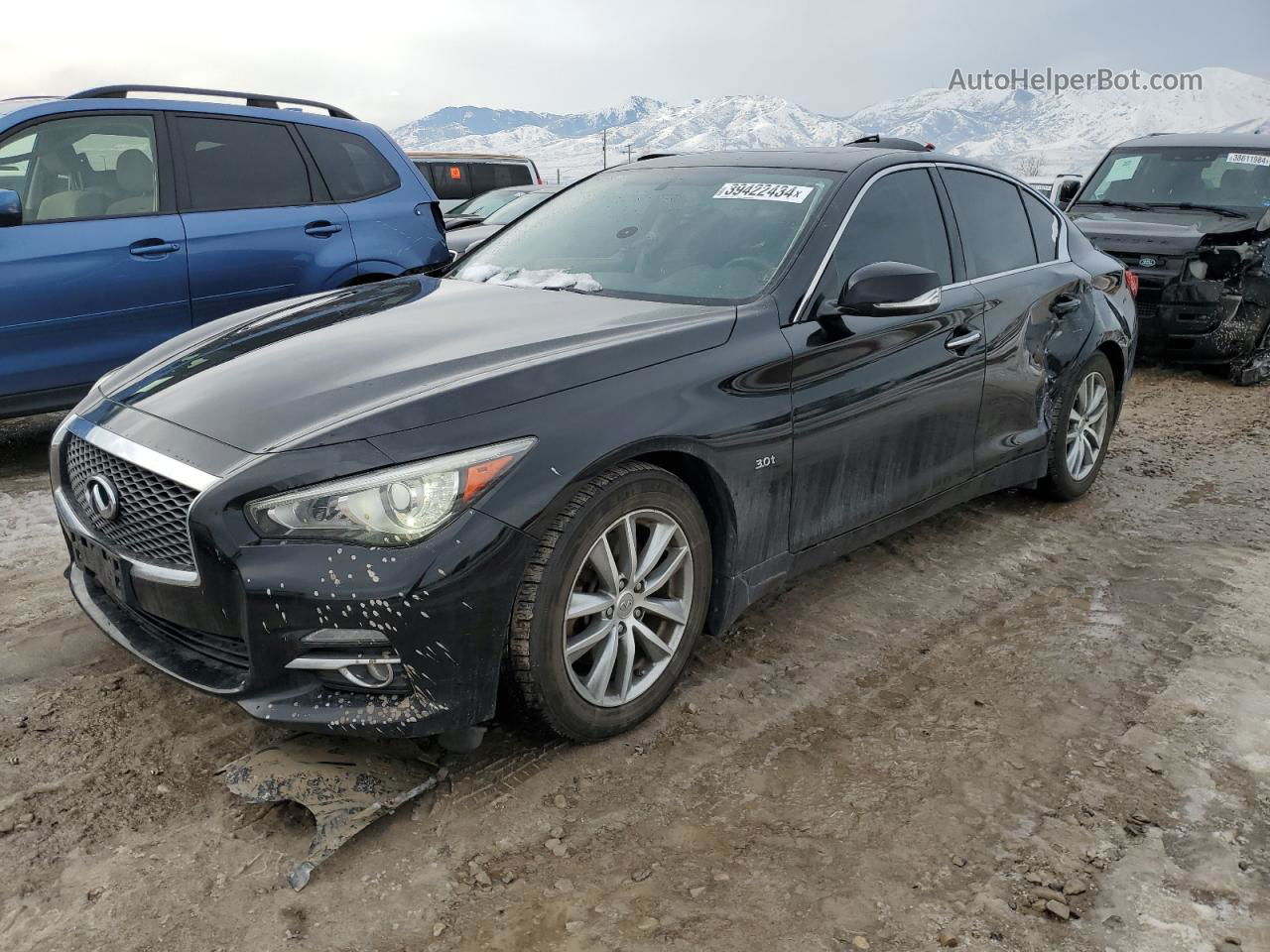 2016 Infiniti Q50 Premium Черный vin: JN1EV7AR2GM344495