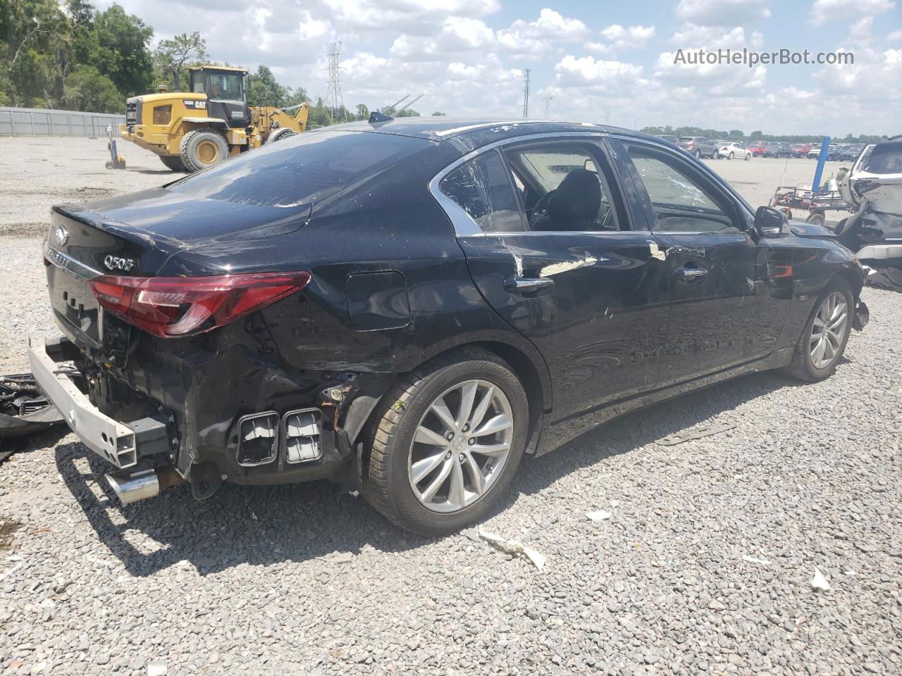 2018 Infiniti Q50 Luxe Черный vin: JN1EV7AR2JM431305