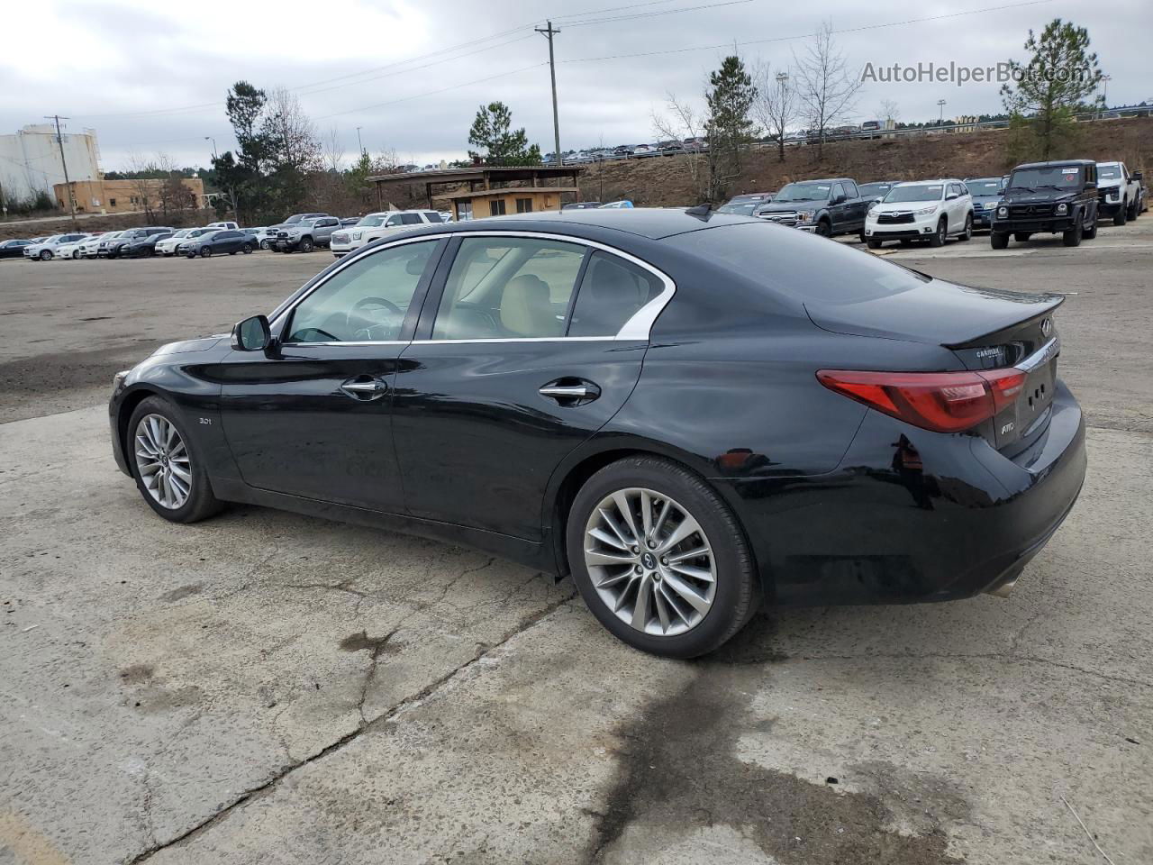 2018 Infiniti Q50 Luxe Black vin: JN1EV7AR2JM431627