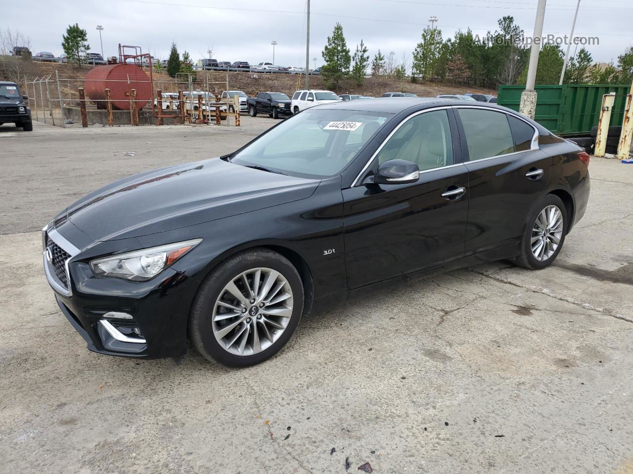 2018 Infiniti Q50 Luxe Black vin: JN1EV7AR2JM431627