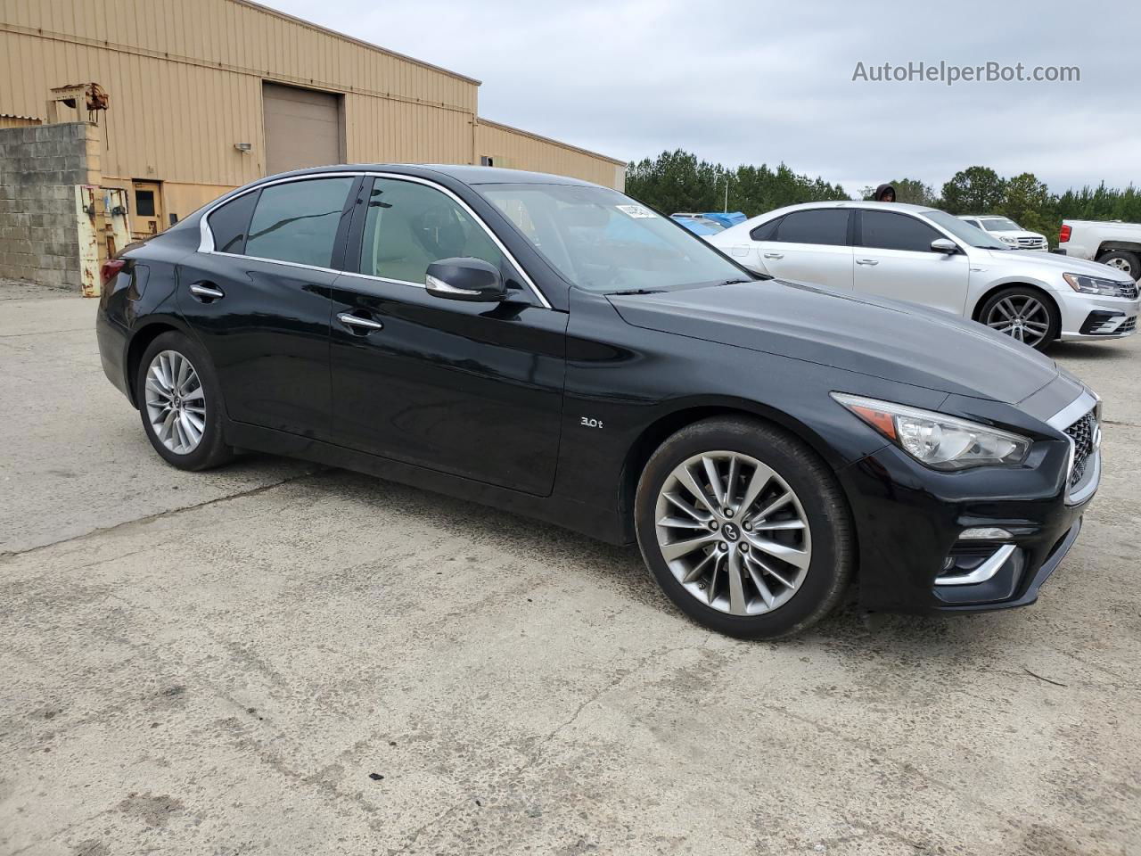 2018 Infiniti Q50 Luxe Black vin: JN1EV7AR2JM431627