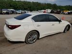 2018 Infiniti Q50 Luxe White vin: JN1EV7AR2JM433684