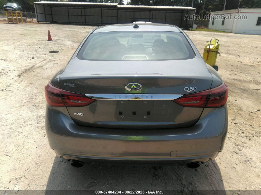 2018 Infiniti Q50 3.0t Luxe Gray vin: JN1EV7AR2JM434365