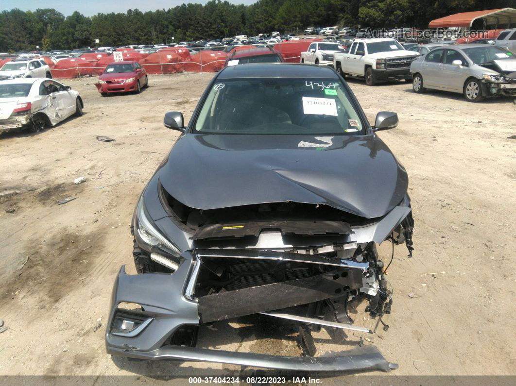 2018 Infiniti Q50 3.0t Luxe Gray vin: JN1EV7AR2JM434365