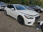 2018 Infiniti Q50 Luxe White vin: JN1EV7AR2JM436438