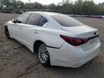 2018 Infiniti Q50 Luxe White vin: JN1EV7AR2JM436438