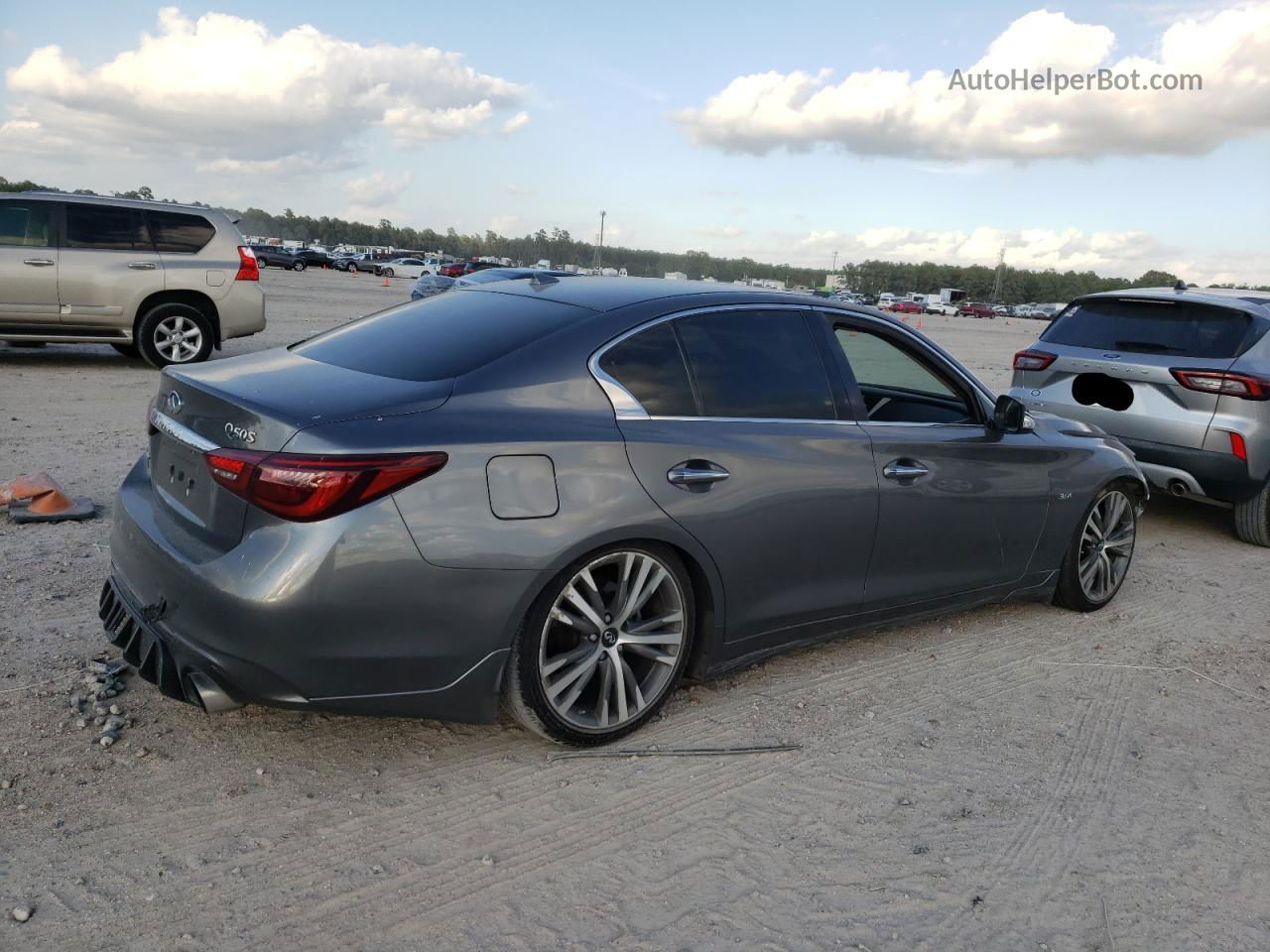 2018 Infiniti Q50 Luxe Серый vin: JN1EV7AR2JM437167