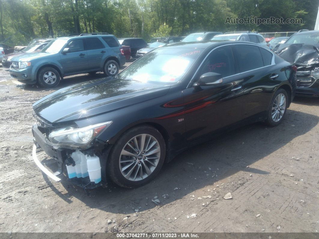 2018 Infiniti Q50 3.0t Luxe Black vin: JN1EV7AR2JM438996