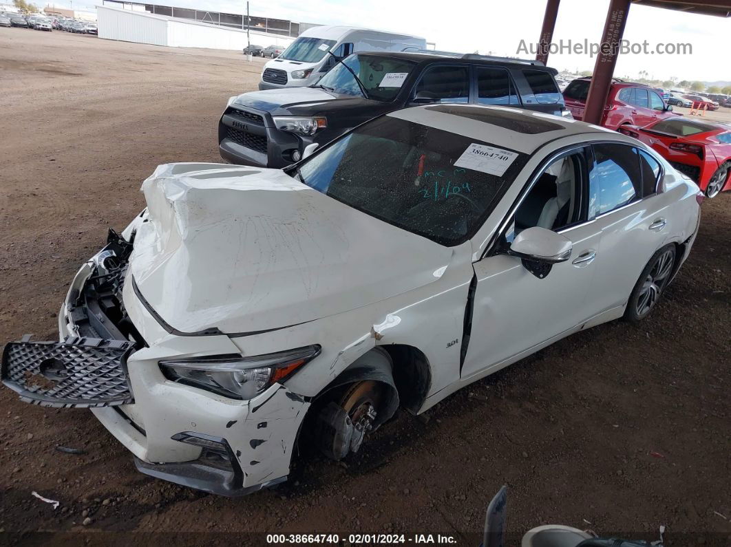 2019 Infiniti Q50 3.0t Sport White vin: JN1EV7AR2KM551185