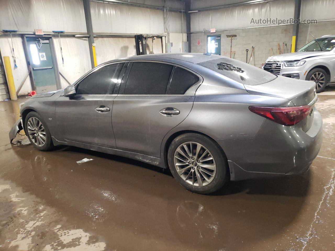 2019 Infiniti Q50 Luxe Gray vin: JN1EV7AR2KM552417