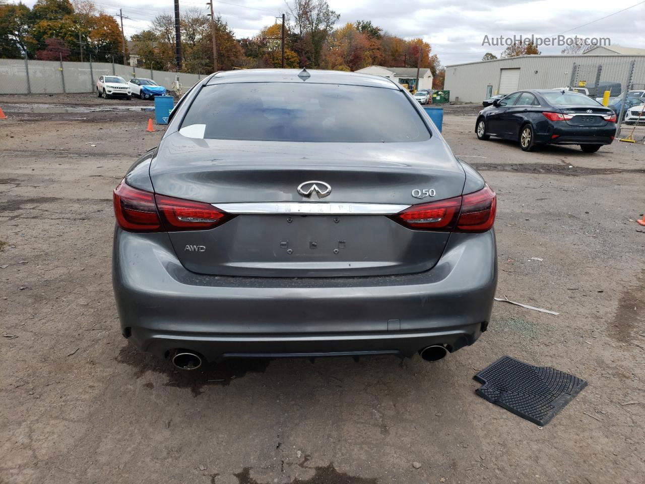 2019 Infiniti Q50 Luxe Charcoal vin: JN1EV7AR2KM554250