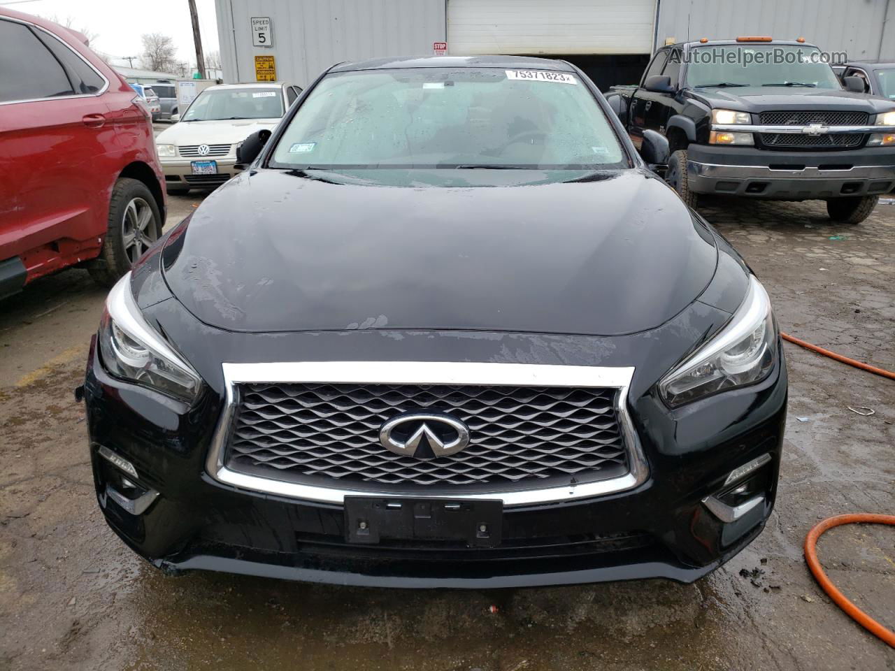 2019 Infiniti Q50 Luxe Black vin: JN1EV7AR2KM557035