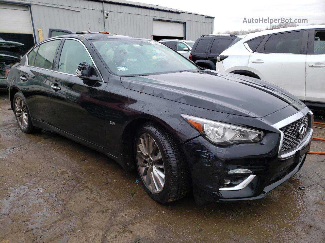 2019 Infiniti Q50 Luxe Black vin: JN1EV7AR2KM557035