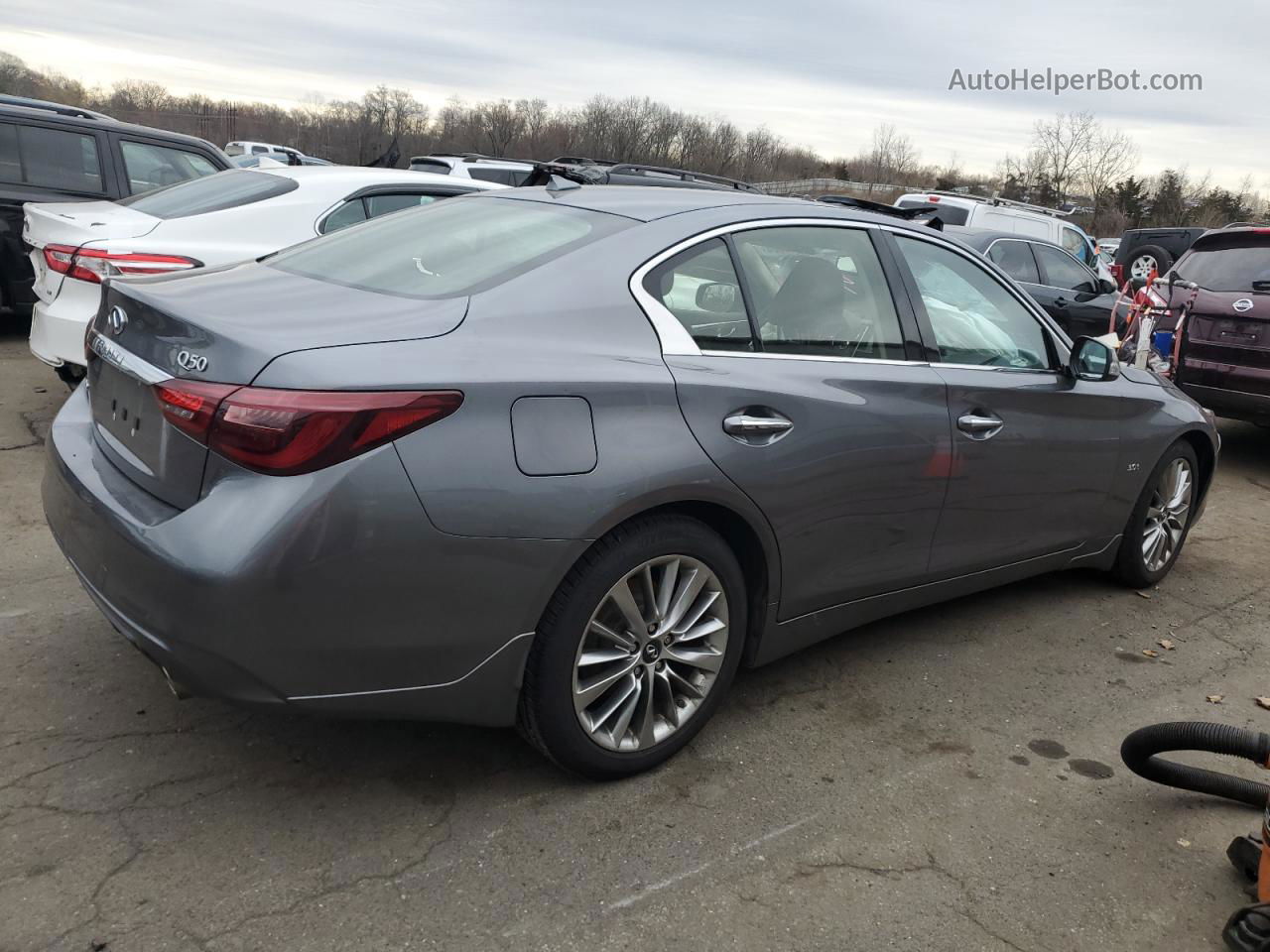 2019 Infiniti Q50 Luxe Gray vin: JN1EV7AR2KM557908