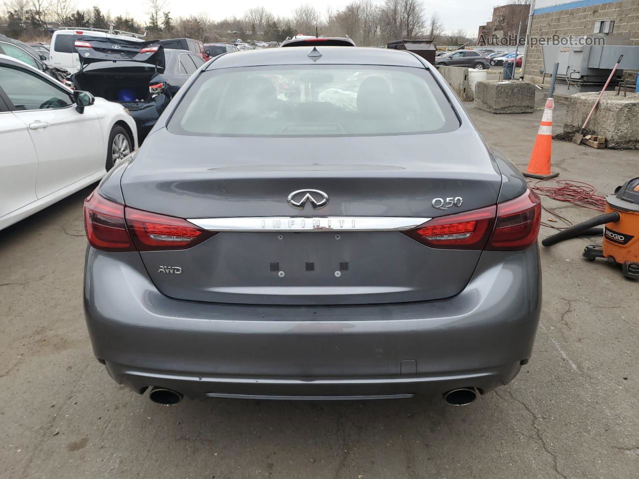 2019 Infiniti Q50 Luxe Gray vin: JN1EV7AR2KM557908