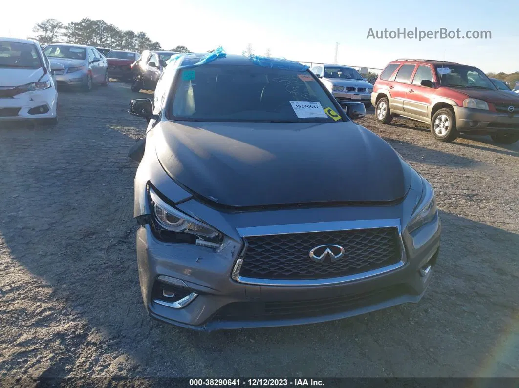 2019 Infiniti Q50 3.0t Luxe Gray vin: JN1EV7AR2KM559030