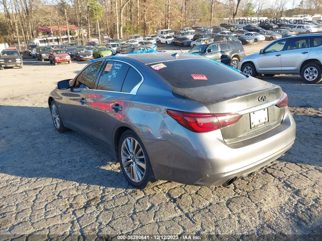 2019 Infiniti Q50 3.0t Luxe Gray vin: JN1EV7AR2KM559030