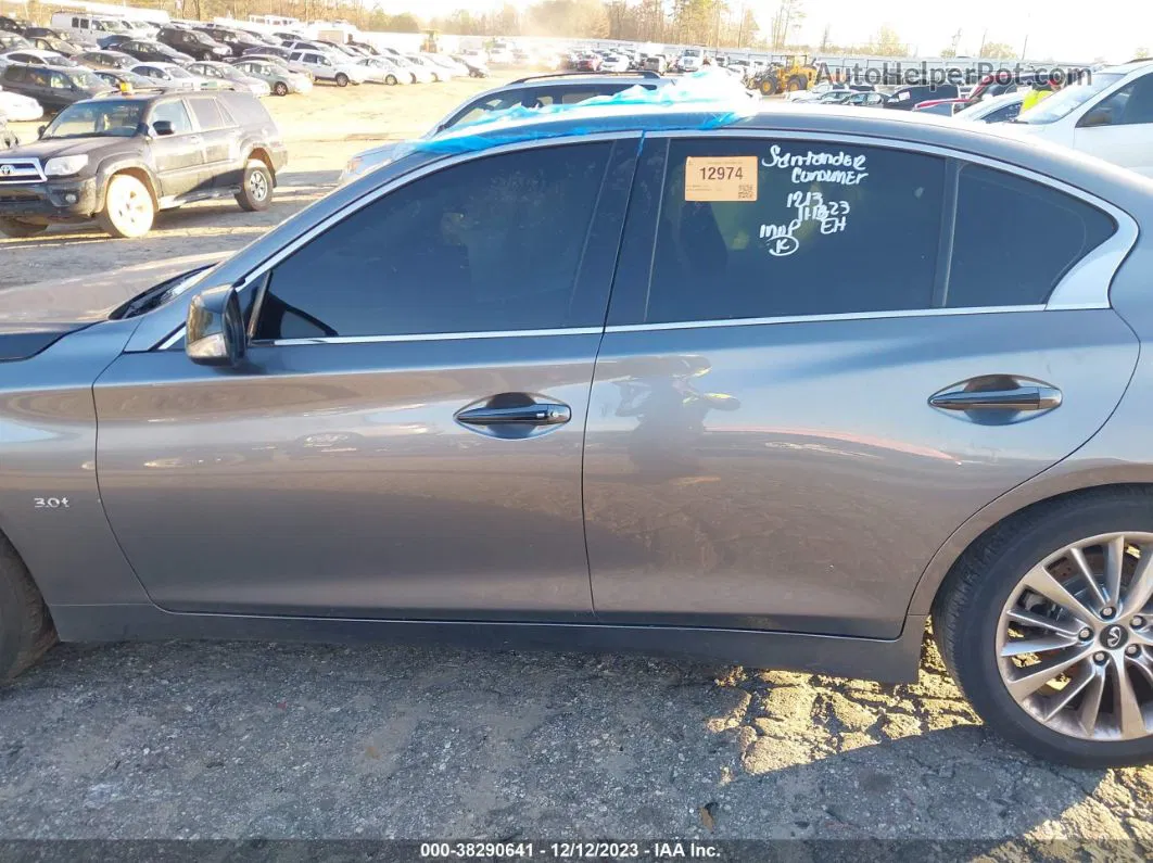 2019 Infiniti Q50 3.0t Luxe Gray vin: JN1EV7AR2KM559030