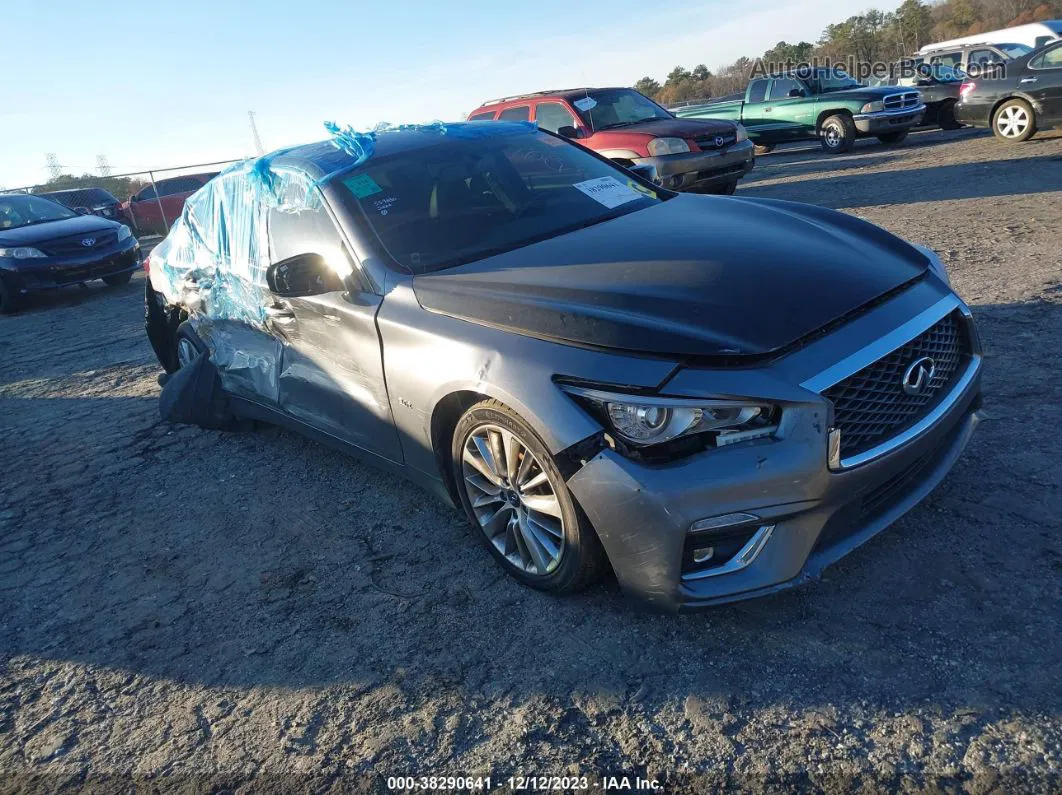 2019 Infiniti Q50 3.0t Luxe Gray vin: JN1EV7AR2KM559030