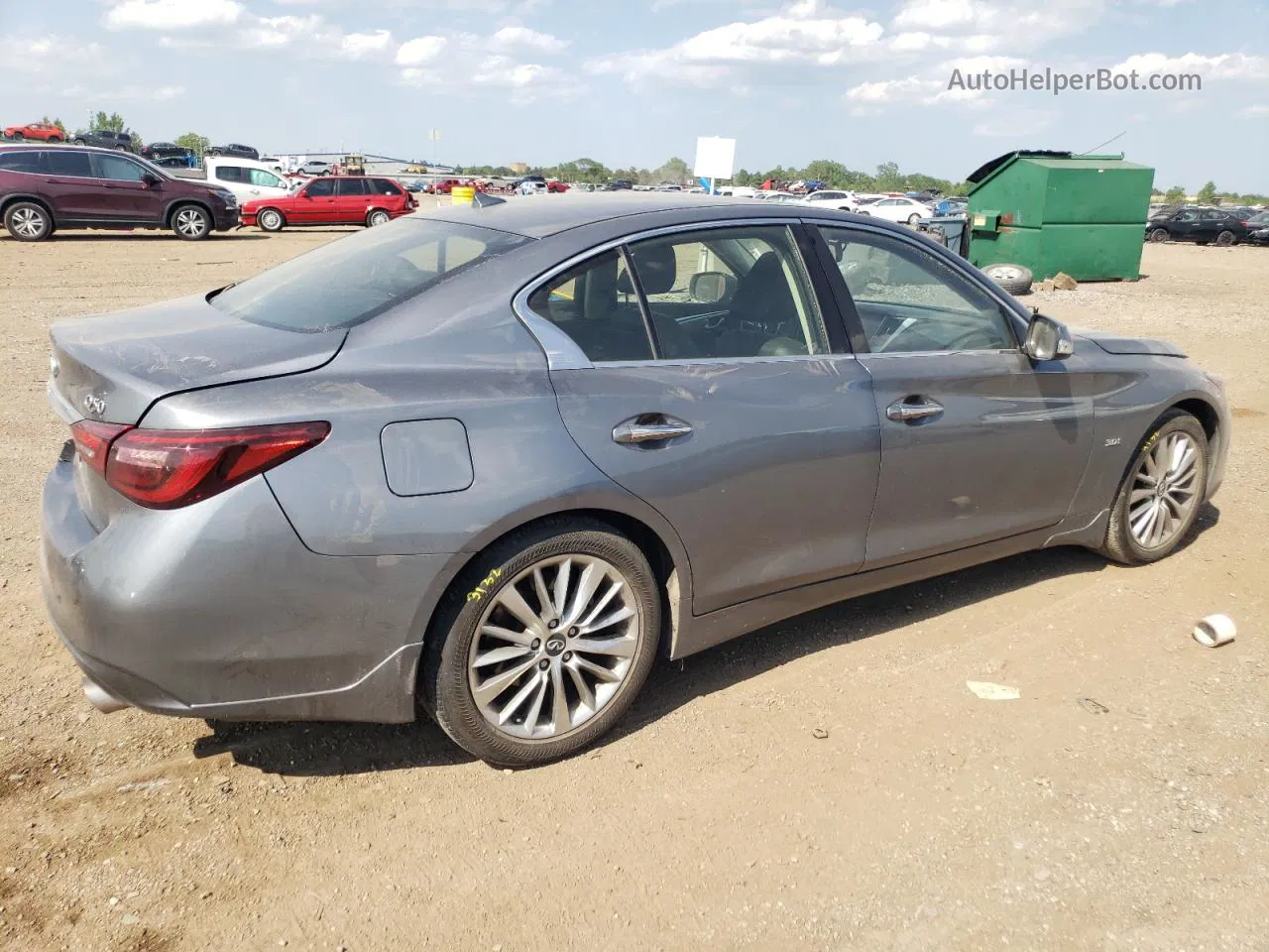 2019 Infiniti Q50 Luxe Silver vin: JN1EV7AR2KM590102