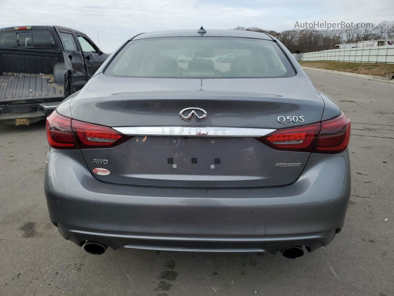 2019 Infiniti Q50 Luxe Gray vin: JN1EV7AR2KM591492