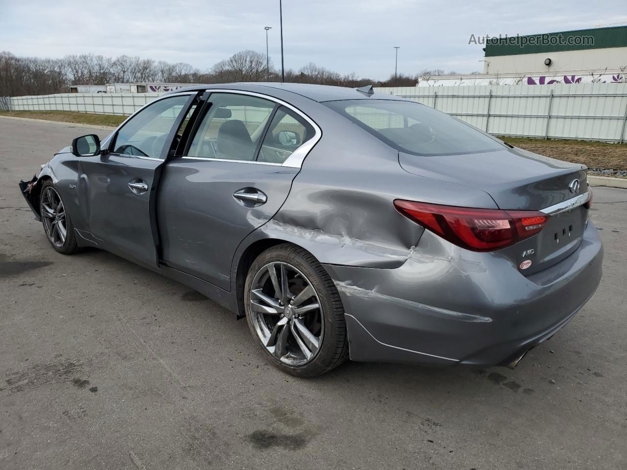 2019 Infiniti Q50 Luxe Gray vin: JN1EV7AR2KM591492