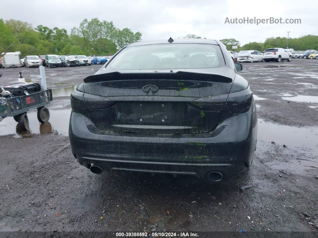 2019 Infiniti Q50 3.0t Luxe Черный vin: JN1EV7AR2KM594053