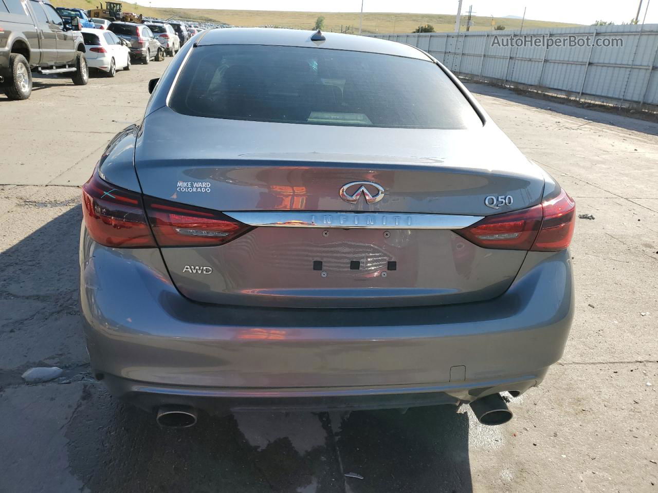 2019 Infiniti Q50 Luxe Gray vin: JN1EV7AR2KM594439