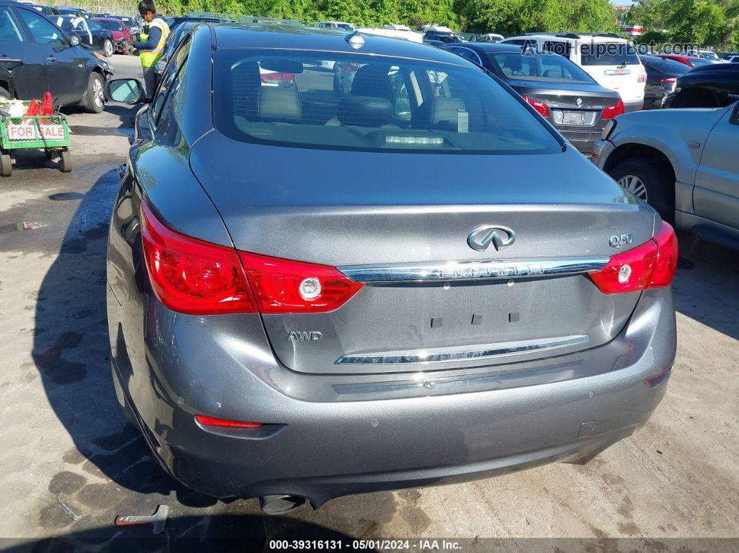 2016 Infiniti Q50 3.0t Premium Gray vin: JN1EV7AR3GM342397