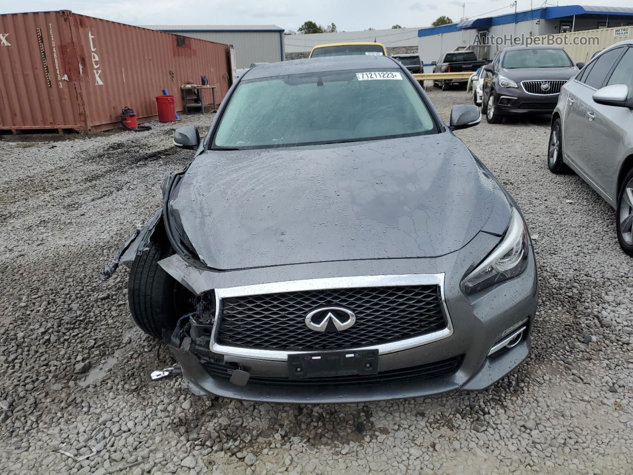 2016 Infiniti Q50 Premium Gray vin: JN1EV7AR3GM344439