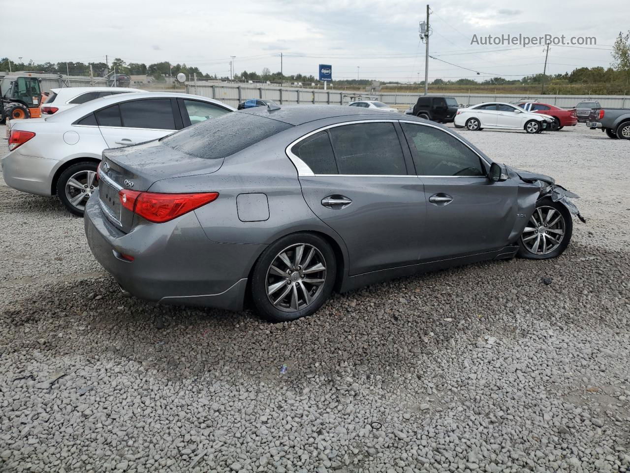 2016 Infiniti Q50 Premium Gray vin: JN1EV7AR3GM344439