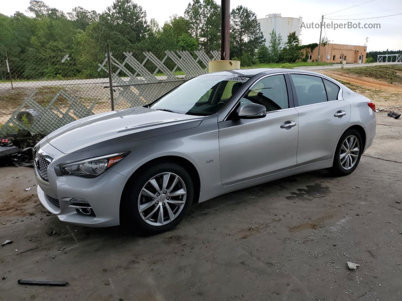 2016 Infiniti Q50 Premium Серебряный vin: JN1EV7AR3GM345915