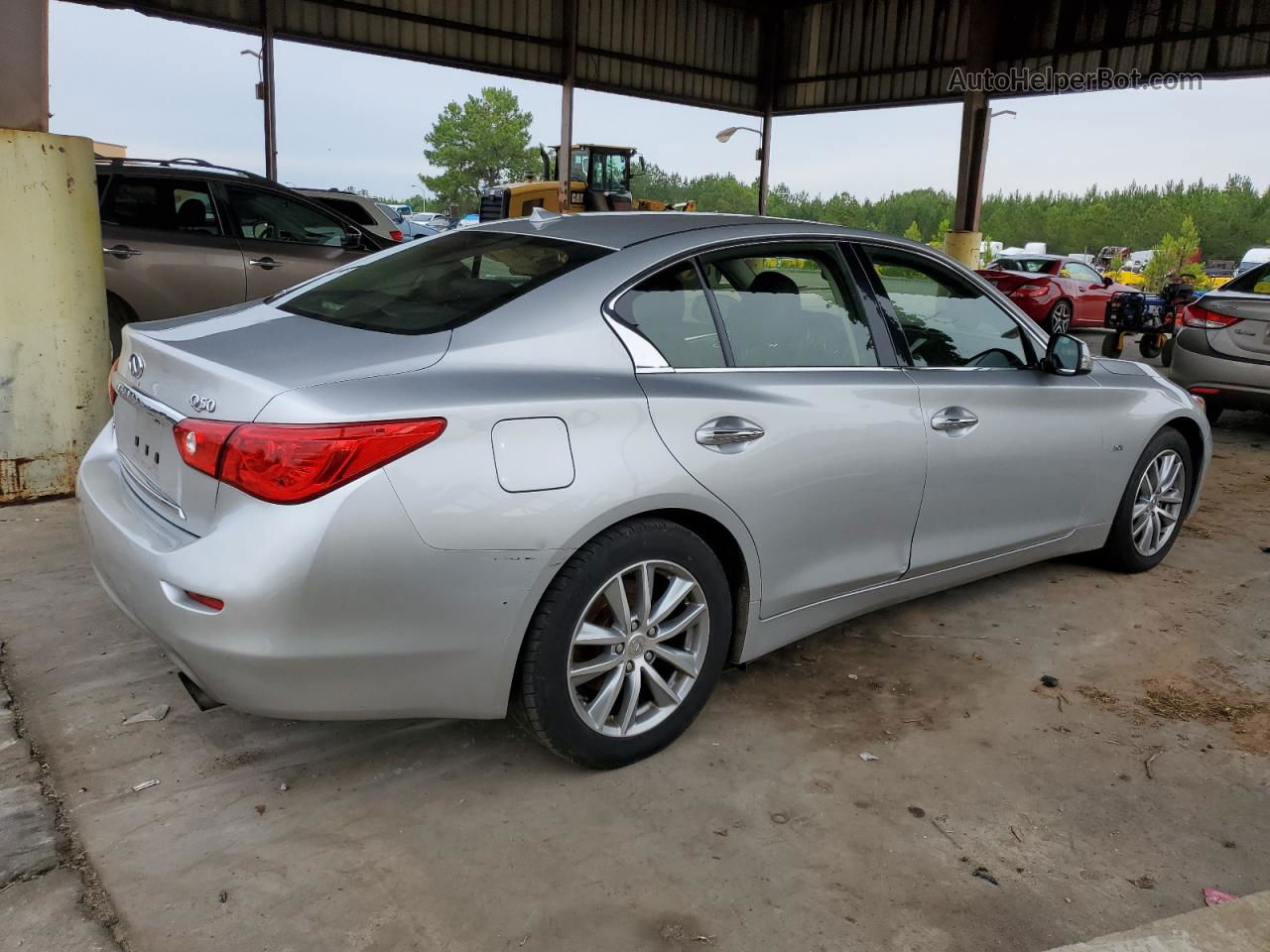 2016 Infiniti Q50 Premium Серебряный vin: JN1EV7AR3GM345915