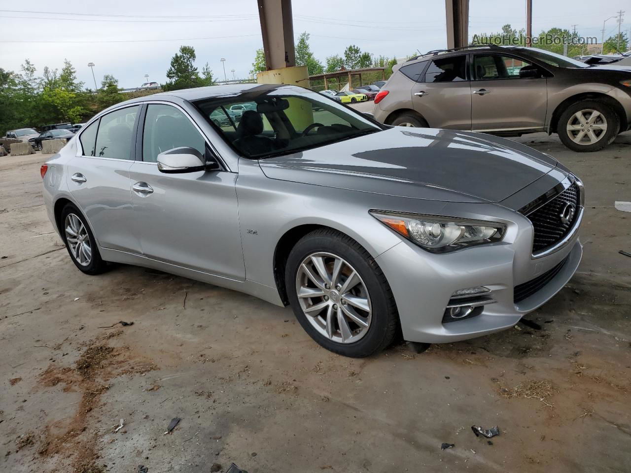 2016 Infiniti Q50 Premium Silver vin: JN1EV7AR3GM345915