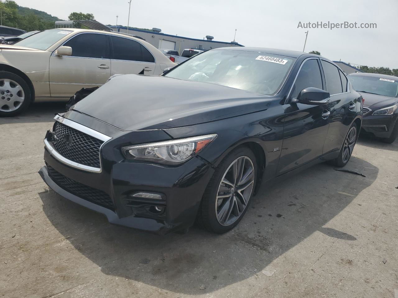 2016 Infiniti Q50 Premium Черный vin: JN1EV7AR3GM346126