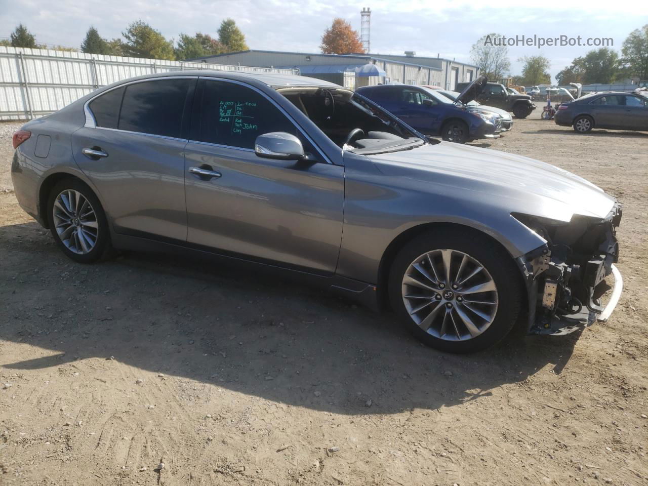 2018 Infiniti Q50 Luxe Silver vin: JN1EV7AR3JM430759