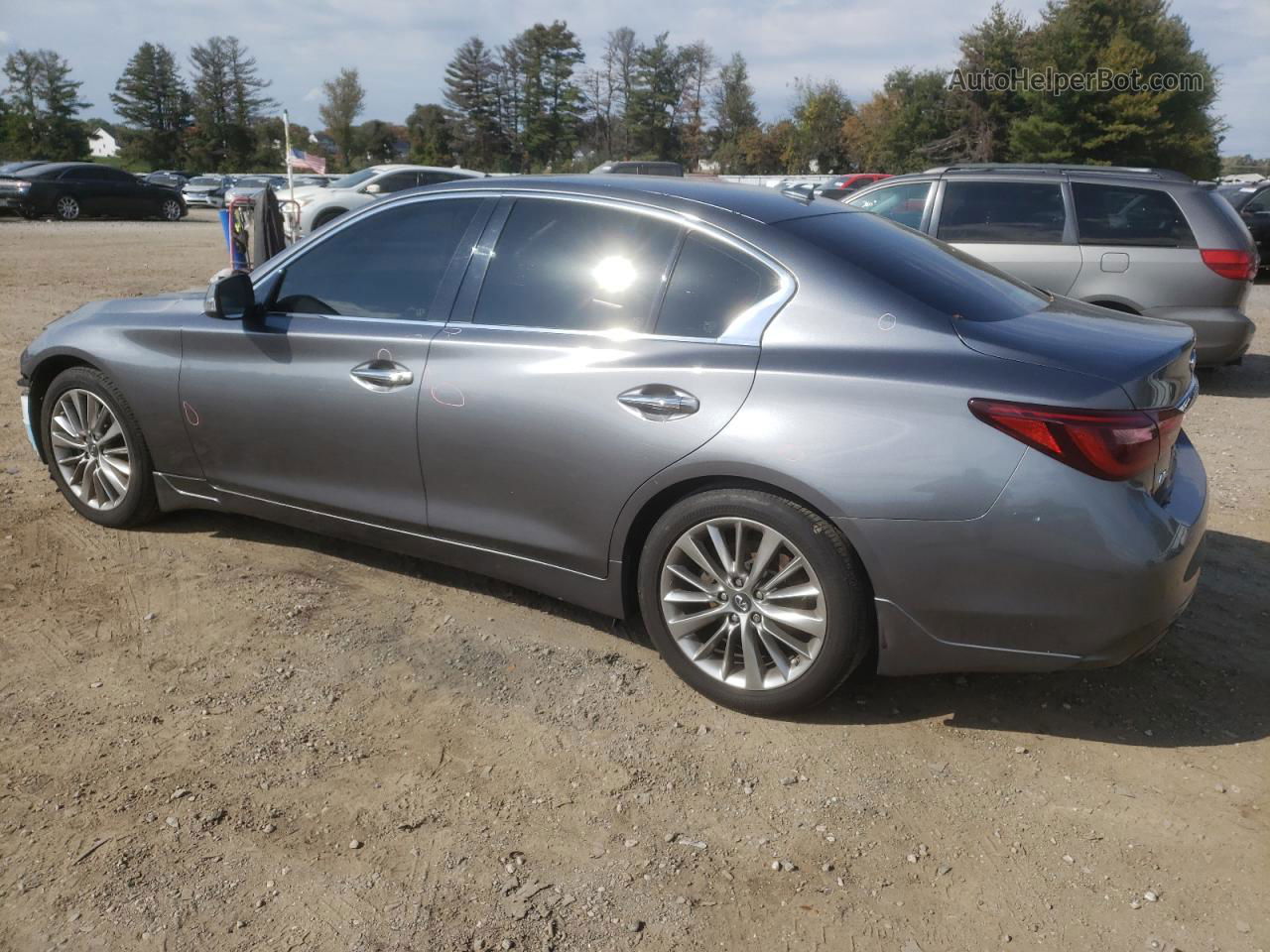 2018 Infiniti Q50 Luxe Silver vin: JN1EV7AR3JM430759