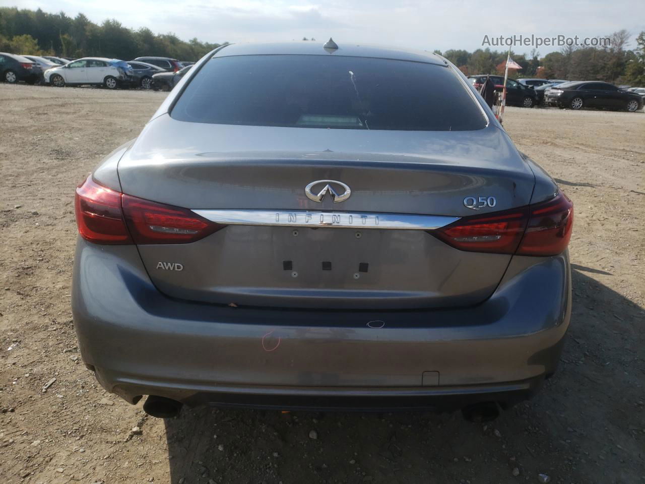 2018 Infiniti Q50 Luxe Silver vin: JN1EV7AR3JM430759