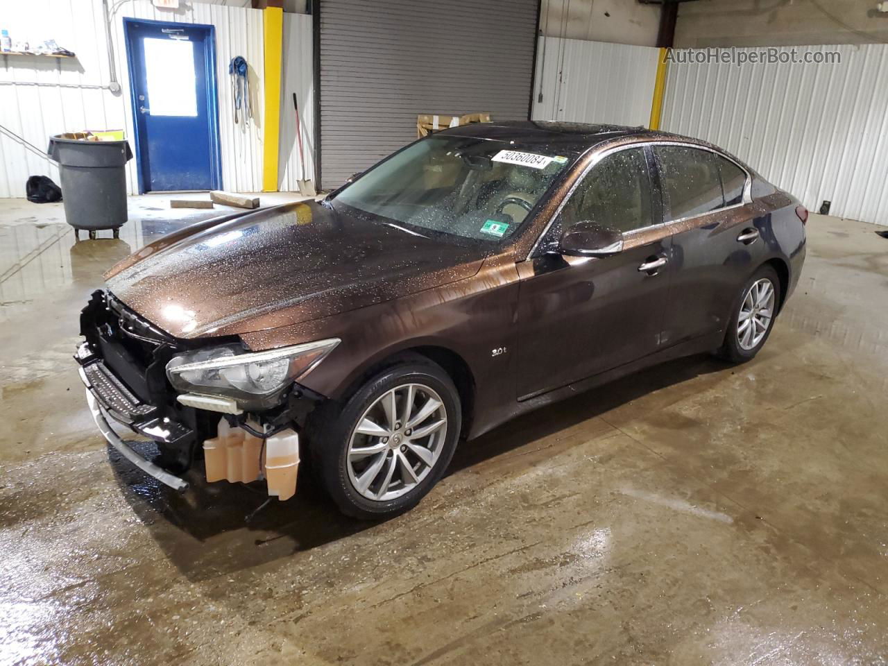 2018 Infiniti Q50 Luxe Brown vin: JN1EV7AR3JM431006