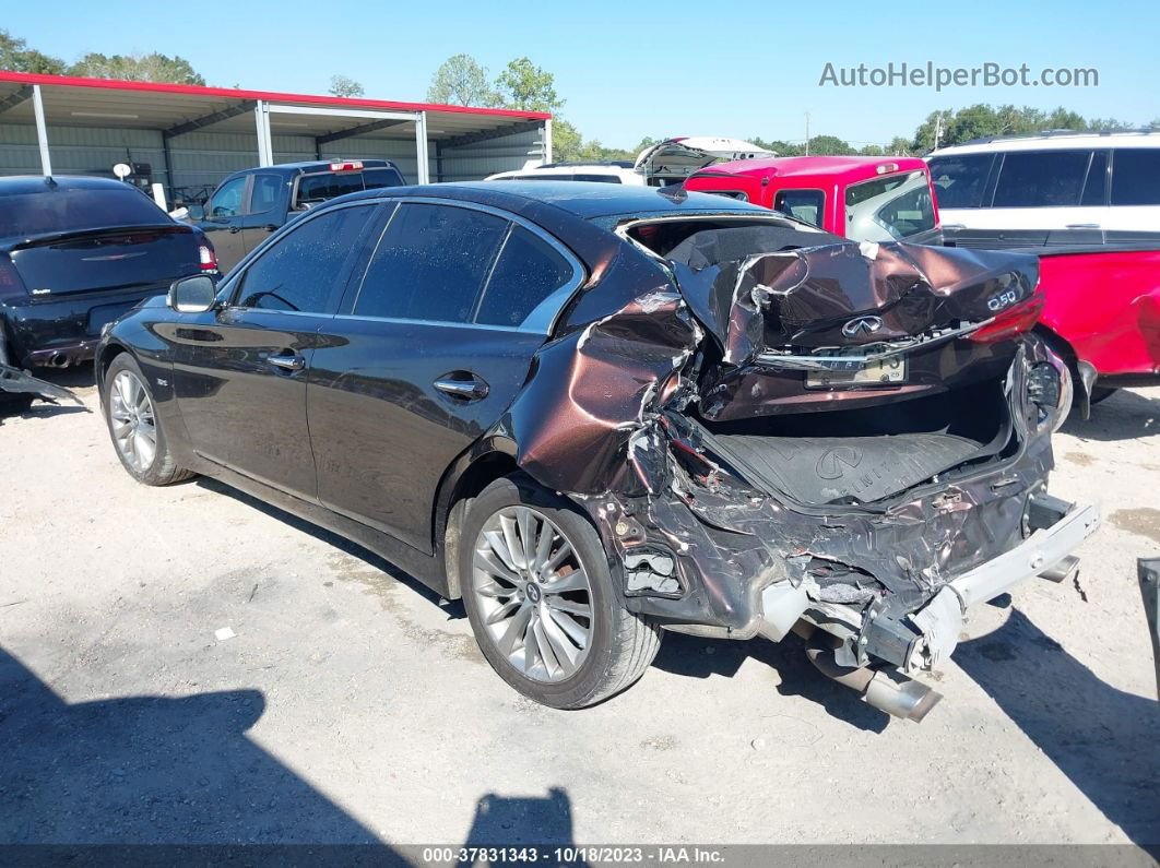 2018 Infiniti Q50 3.0t Luxe Burgundy vin: JN1EV7AR3JM431233