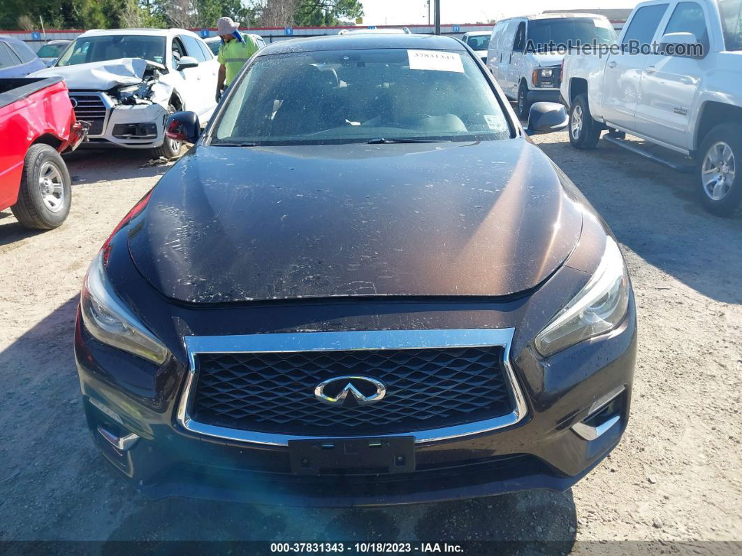 2018 Infiniti Q50 3.0t Luxe Burgundy vin: JN1EV7AR3JM431233