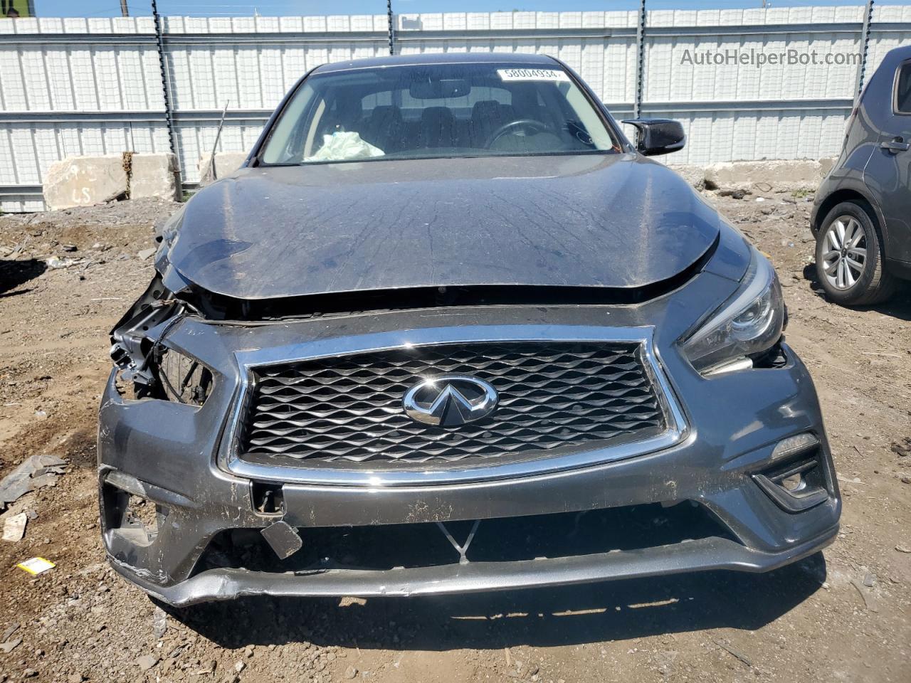 2018 Infiniti Q50 Luxe Gray vin: JN1EV7AR3JM432544