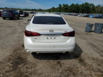 2018 Infiniti Q50 Luxe White vin: JN1EV7AR3JM433838