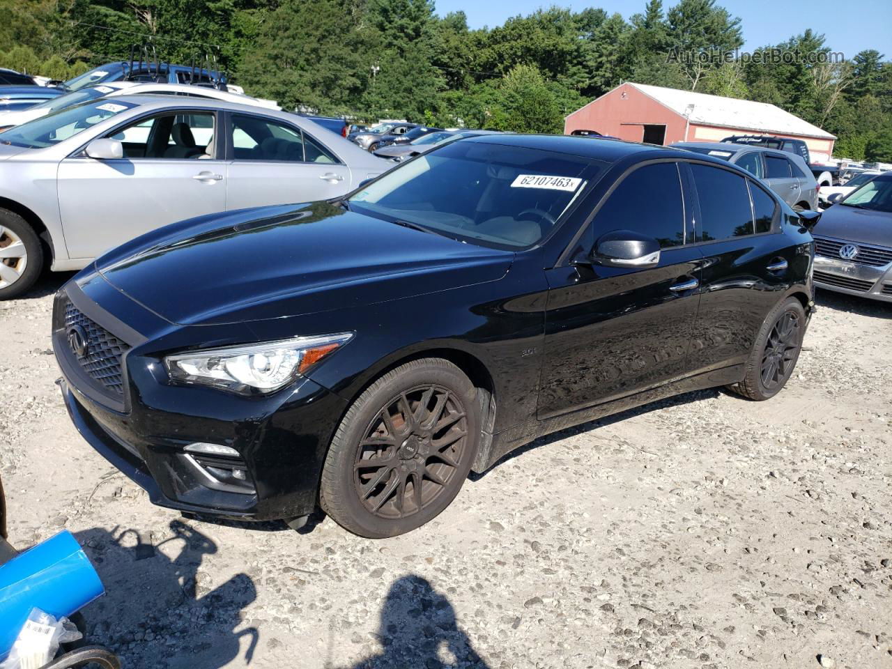 2018 Infiniti Q50 Luxe Black vin: JN1EV7AR3JM433886