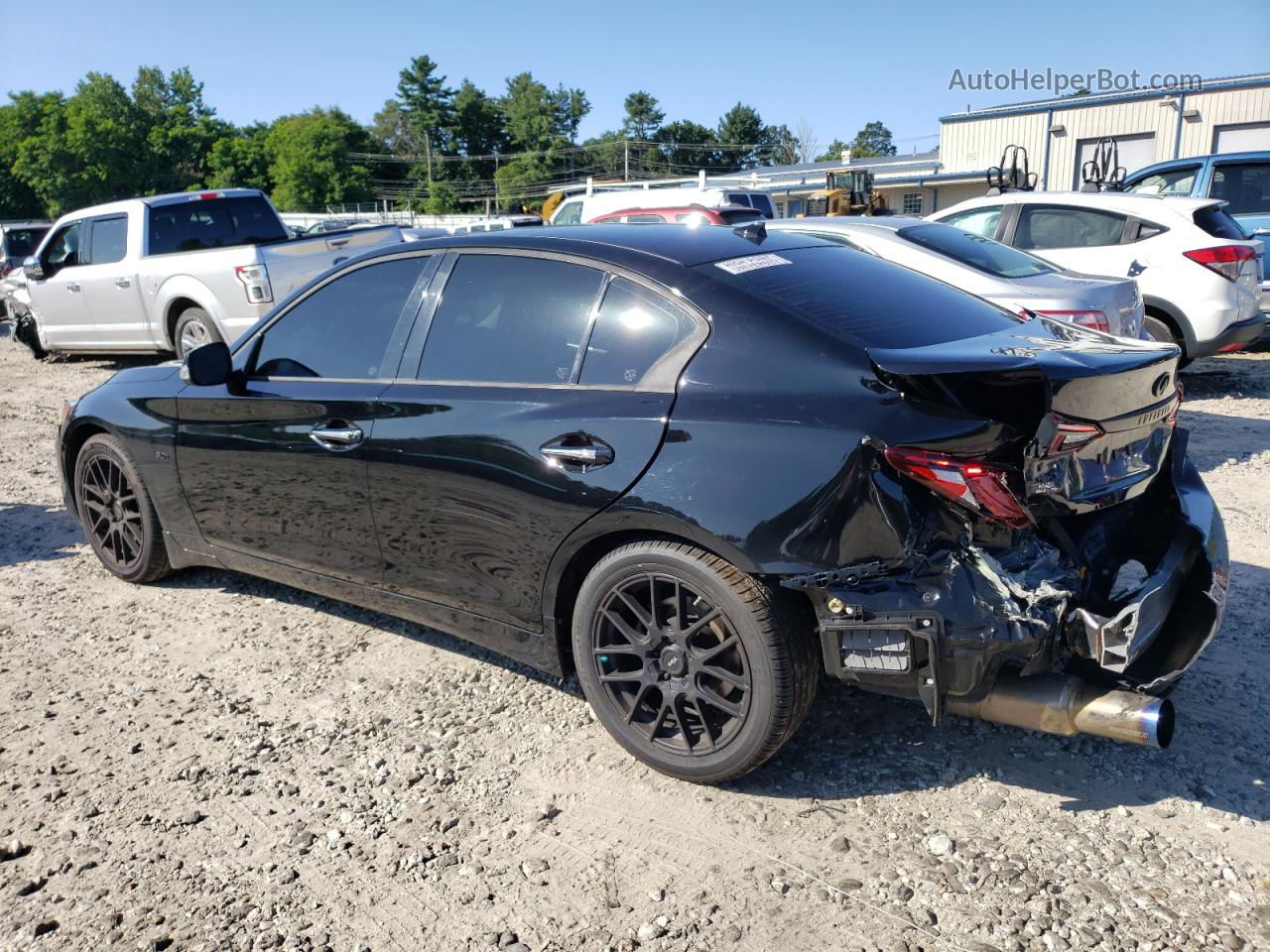 2018 Infiniti Q50 Luxe Black vin: JN1EV7AR3JM433886