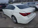 2018 Infiniti Q50 3.0t Luxe White vin: JN1EV7AR3JM435945